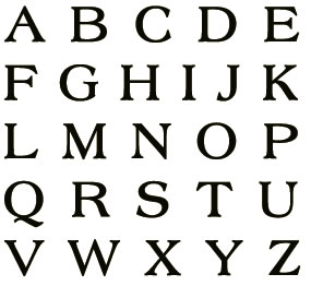 Technique Tuesday - Alphabet Stamp Set - Main Street Capital Letters Large  (sold individually)